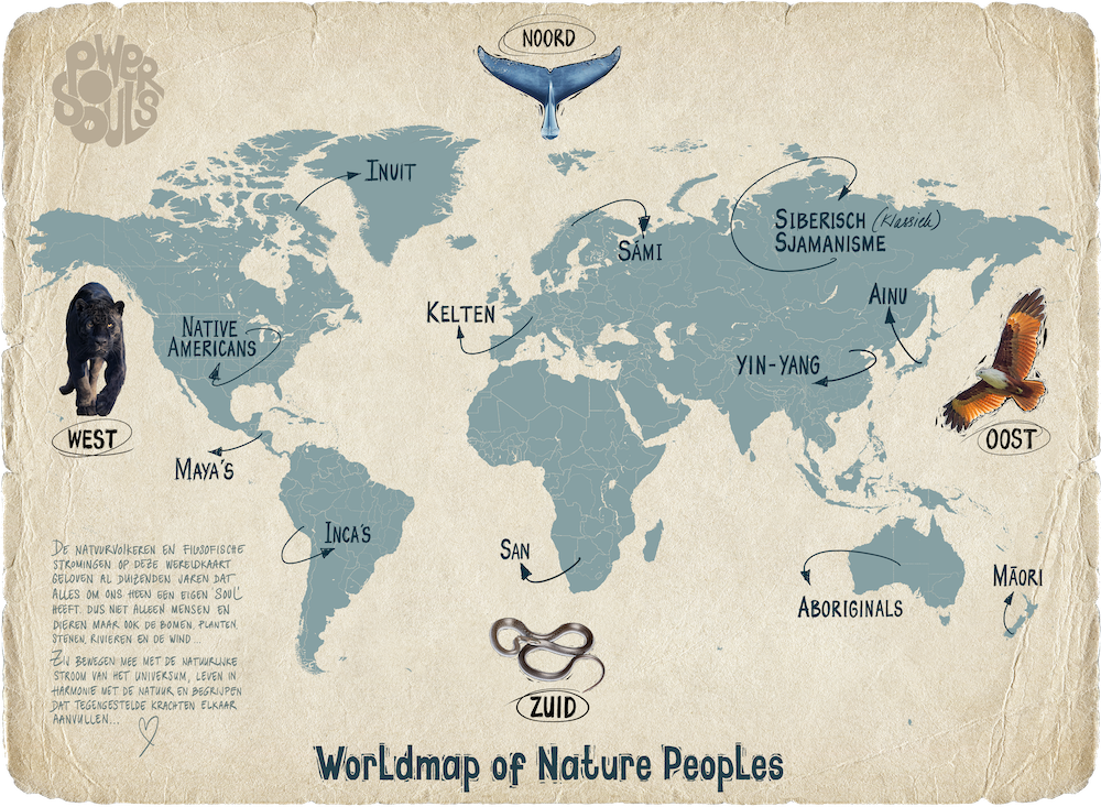 PowerSouls worldmap of nature peoples